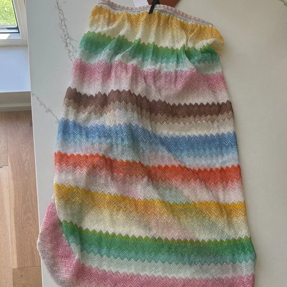NWT Missoni Multicolor Zigzag Knit Mini Skirt - Picture 7 of 7